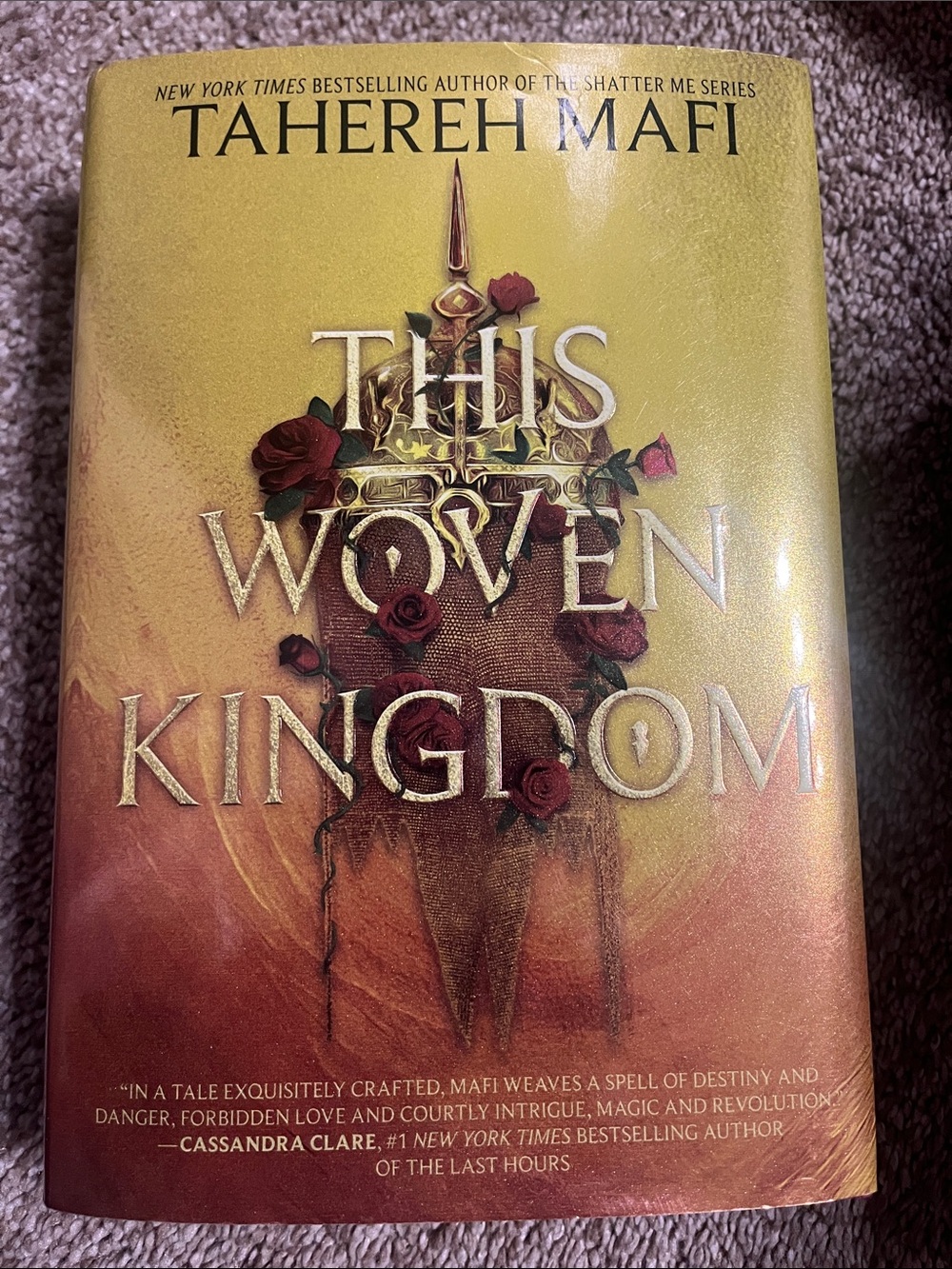 Harper This Woven Kingdom Hardcover — Yellow to Red Ombre Spine